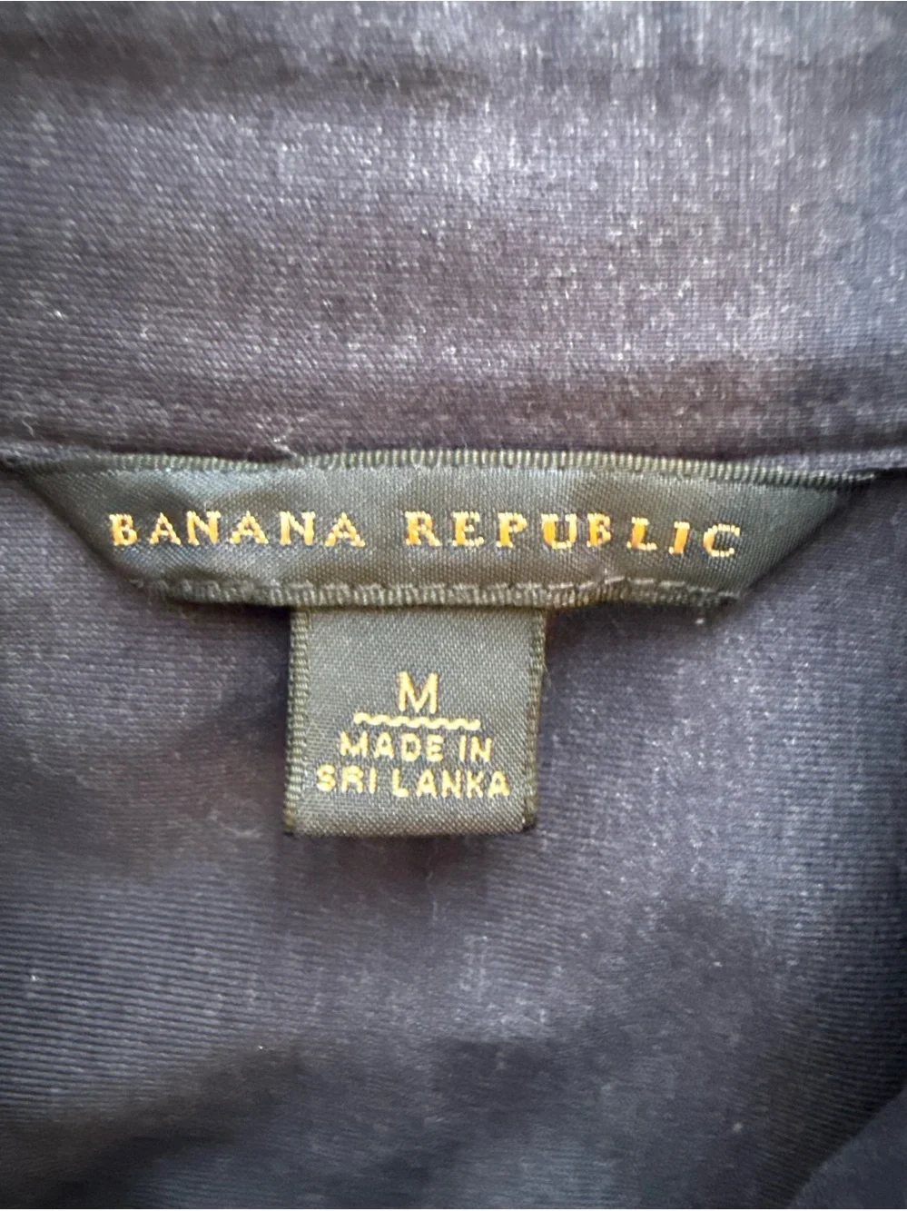 Banana Republic Navy Casual Button-Down Shirt
